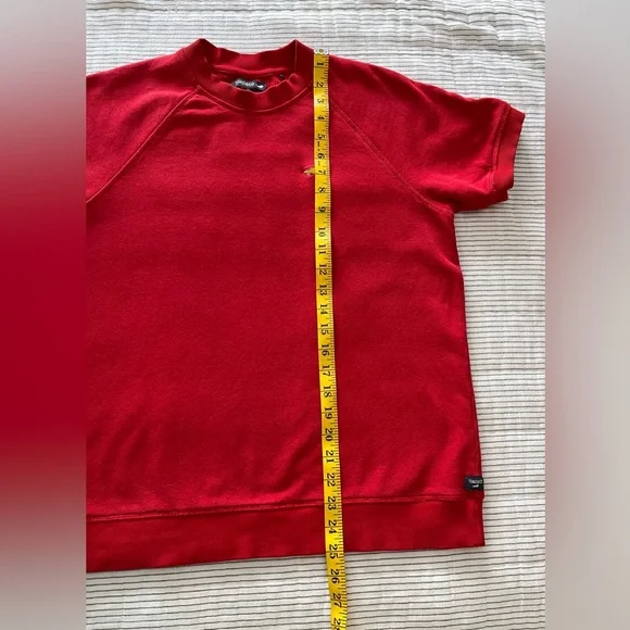 Toad & Co women’s Epiq short sleeve sweatshirt crew size medium in canoe red - Picture 7 of 13